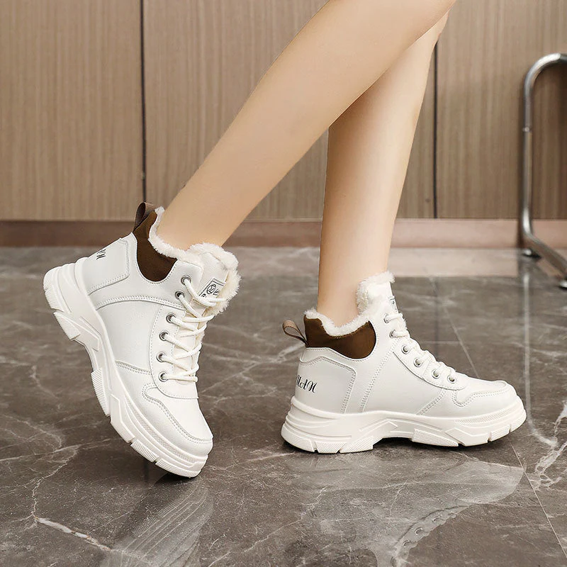 Damen Winterliche High-Top Sneakers mit kuscheligem Futter - Image 3
