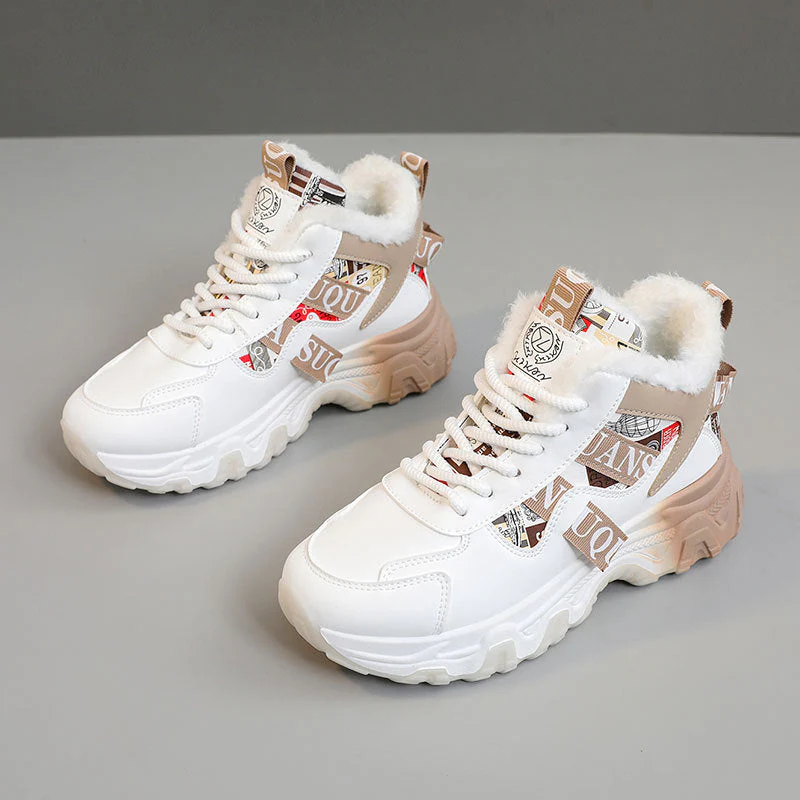 Damen Winterliche High-Top Sneakers mit kuscheligem Innenfutter und modischem Design - Image 6