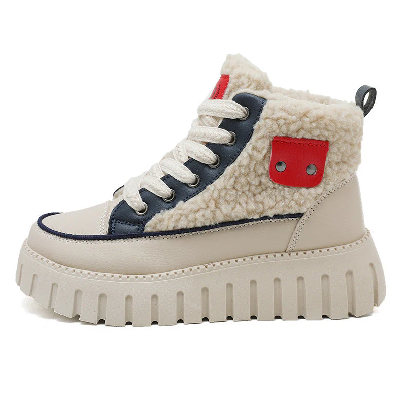 Damen Winterliche High-Top Sneakers mit kuscheligem Innenfutter und modischen Akzenten - Image 8