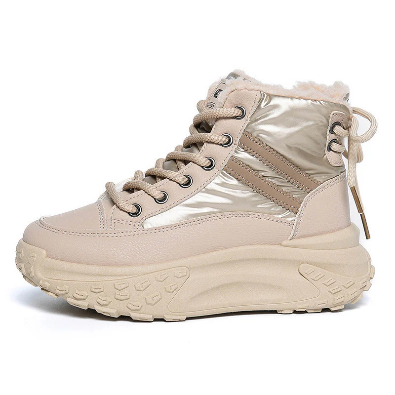 Damen Winterliche High-Top Sneakers mit kuscheligem Innenfutter und rutschfester Sohle - Image 5