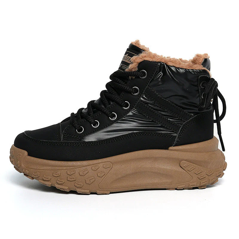 Damen Winterliche High-Top Sneakers mit kuscheligem Innenfutter und rutschfester Sohle - Image 6