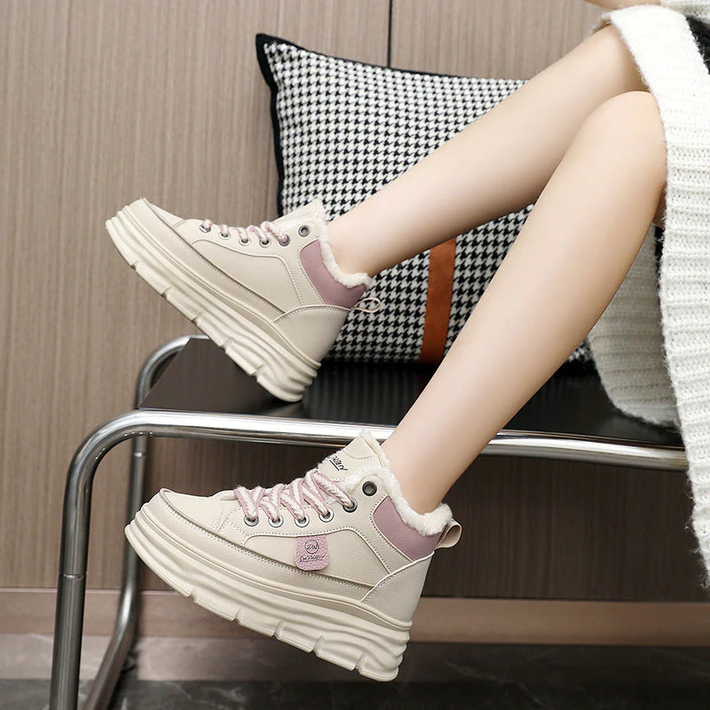 Damen Winterliche High-Top Sneakers mit luxuriösem Fleece-Futter - Image 2
