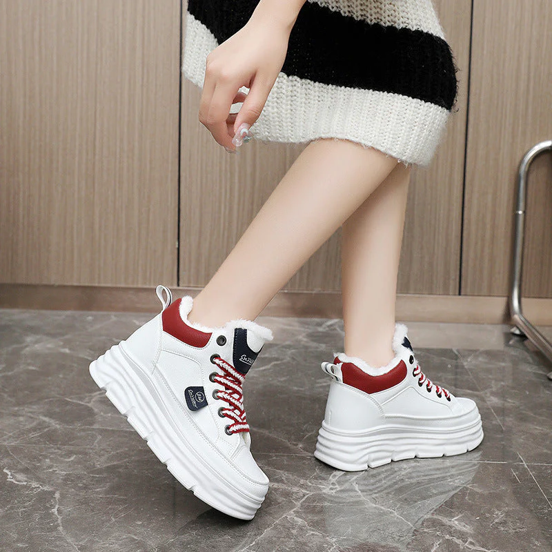 Damen Winterliche High-Top Sneakers mit luxuriösem Fleece-Futter - Image 3