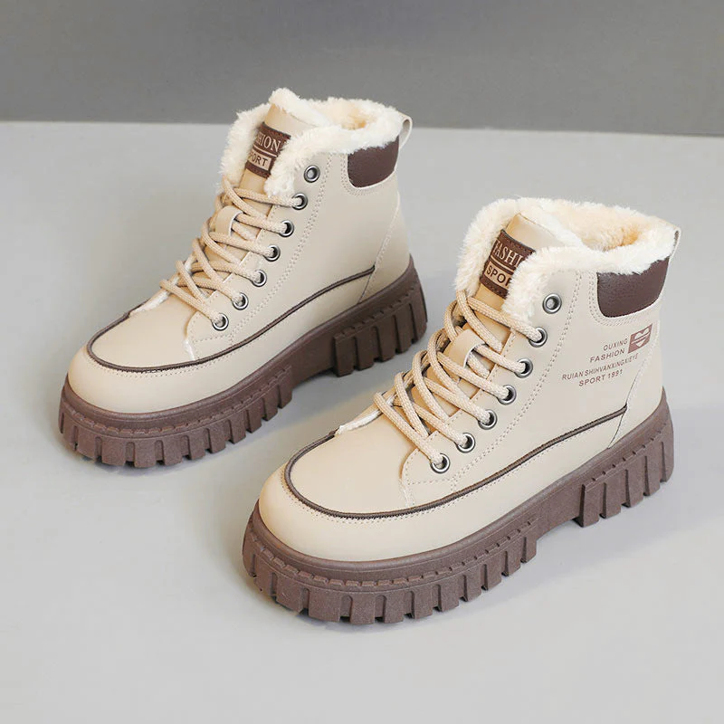Damen Winterliche High-Top Stiefel mit kuscheligem Innenfutter und robuster Profilsohle - Image 5