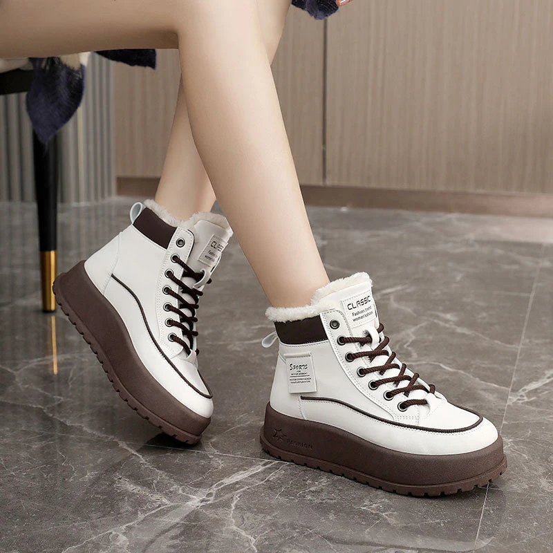 Damen Winterliche High-Top Stiefel mit warmem Innenfutter und rutschfester Sohle - Image 3