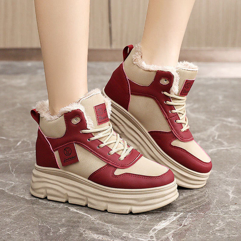 Damen Winterliche Hochstiefel mit kuscheligem Innenfutter - Image 2