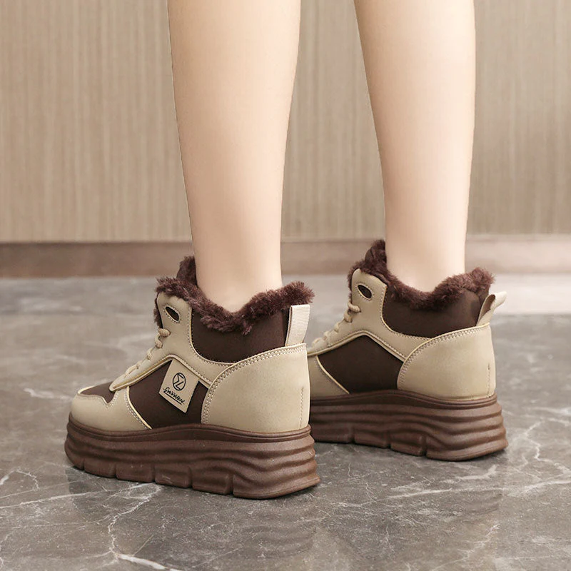 Damen Winterliche Hochstiefel mit kuscheligem Innenfutter - Image 3