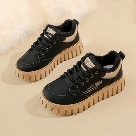 Damen Winterliche Sneakers mit kuscheligem Fleece-Futter und rutschfester Sohle - Image 2