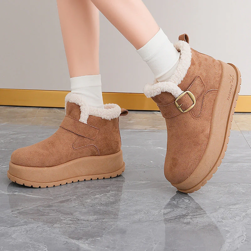 Damen Winterstiefel mit hochwertigem Fleece-Innenfutter und modischer Schnalle - Image 2