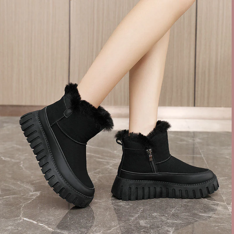 Damen Winterstiefel mit luxuriösem Kunstfell und rutschfester Sohle
