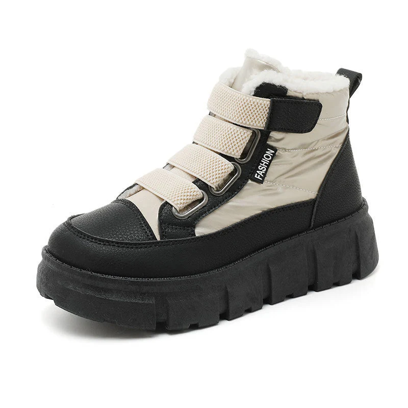 Damen Winterstiefel mit warmem Fleece-Futter und praktischen Klettverschlüssen - Image 4