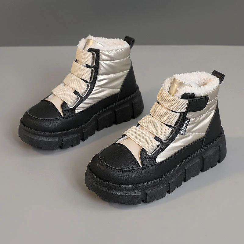 Damen Winterstiefel mit warmem Fleece-Futter und praktischen Klettverschlüssen - Image 6