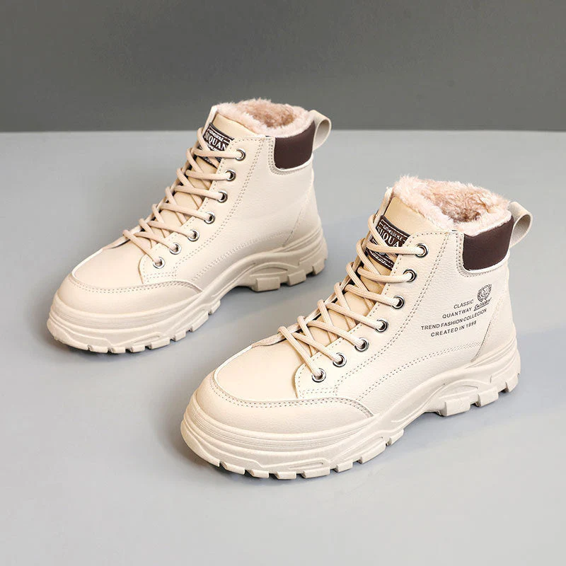 Damen Winterstiefel mit weichem Fleece-Futter und robustem Profil