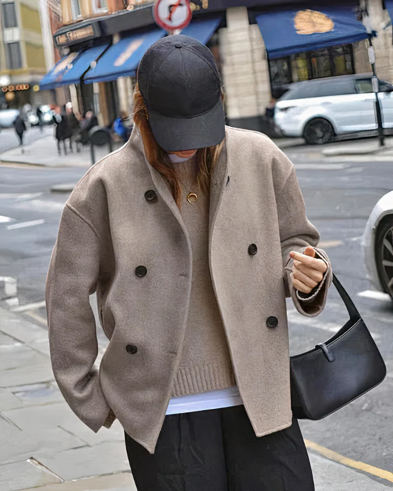 Damen zeitloser Doppelreiher-Mantel | Herbst - Image 3