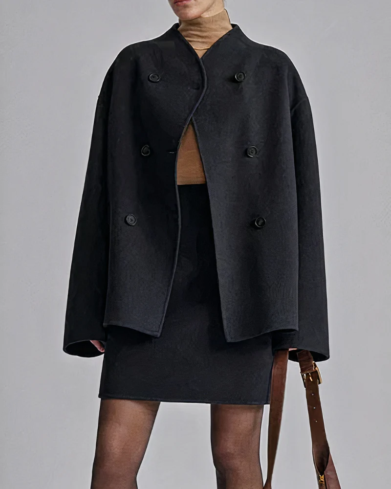 Damen zeitloser Doppelreiher-Mantel | Herbst - Image 5