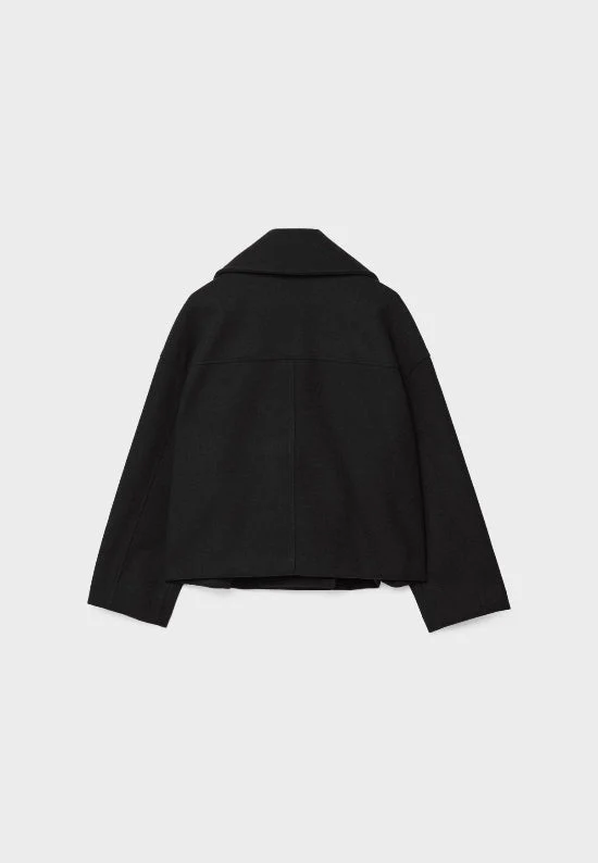 Damen Zweireihige Kurzjacke mit Breitem Reverskragen - Image 7