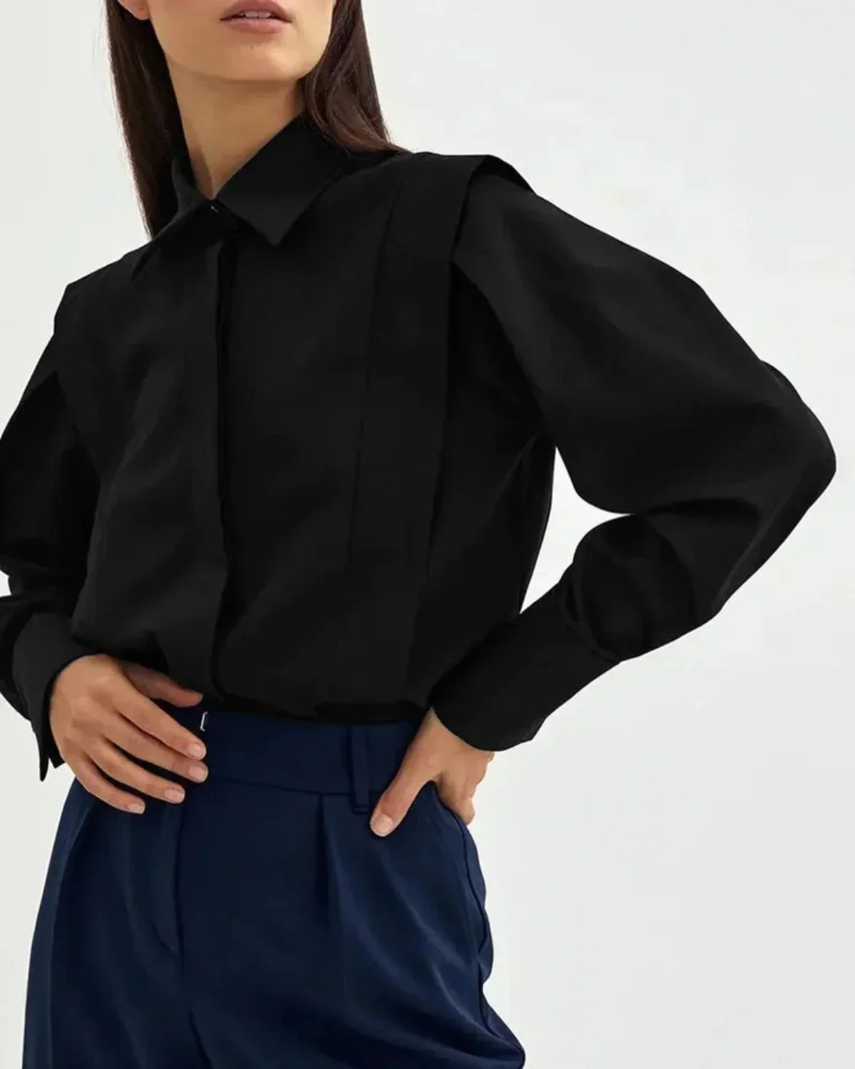 Zelda | Damen Hemd Gerader Schnitt Knopfleiste Locker – Damenhemd Oversize 2026 - Image 7