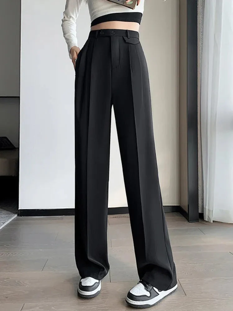 Yvette | Damen Wide Leg Hose Hohe Taille Locker – High Waist Wide Leg Hose 2026