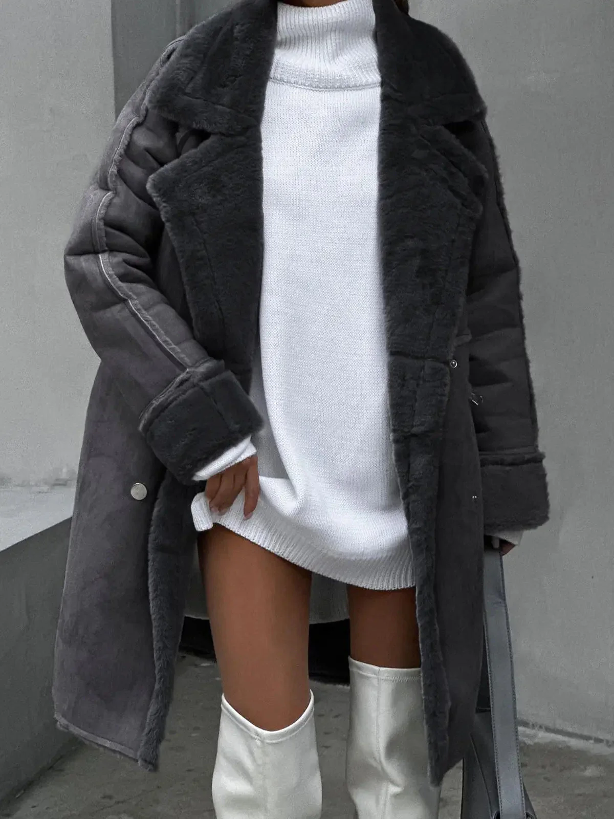 Damenjacke Fleece Elegante Silhouette Bequeme Passform