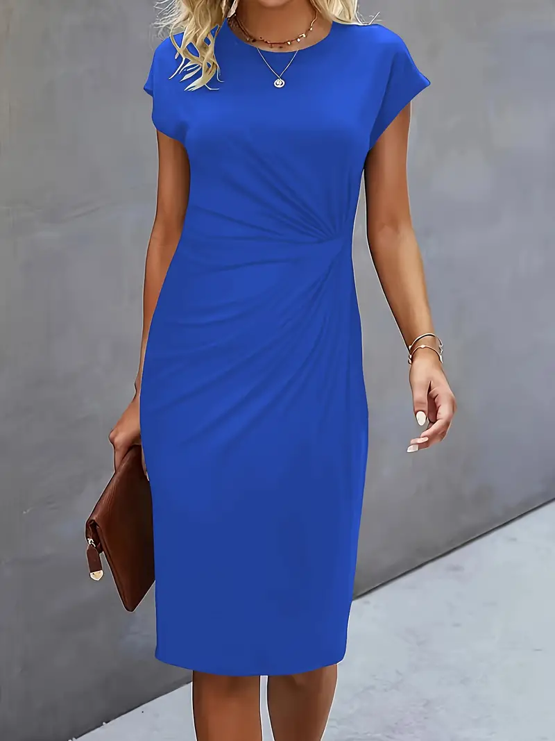 Damenkleid mit Rundhalsausschnitt – Elegantes Sommerkleid für Alltag & Besondere Anlässe - Image 19