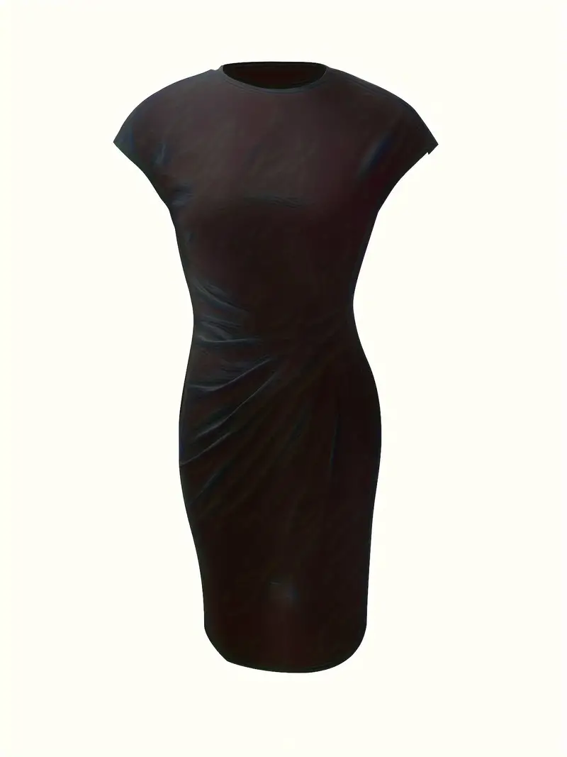Damenkleid mit Rundhalsausschnitt – Elegantes Sommerkleid für Alltag & Besondere Anlässe - Image 2