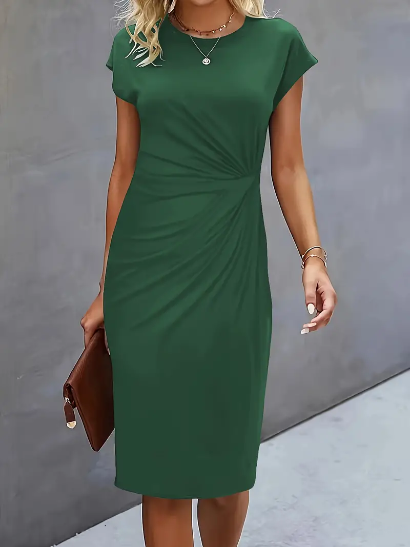 Damenkleid mit Rundhalsausschnitt – Elegantes Sommerkleid für Alltag & Besondere Anlässe - Image 22