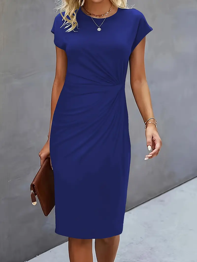 Damenkleid mit Rundhalsausschnitt – Elegantes Sommerkleid für Alltag & Besondere Anlässe - Image 23