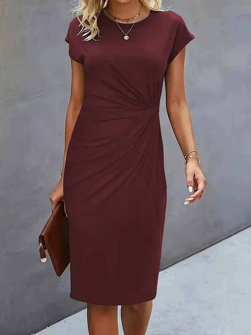 Damenkleid mit Rundhalsausschnitt – Elegantes Sommerkleid für Alltag & Besondere Anlässe - Image 25