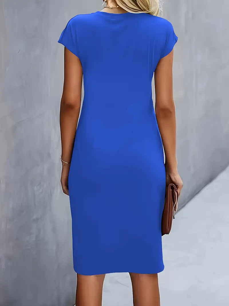 Damenkleid mit Rundhalsausschnitt – Elegantes Sommerkleid für Alltag & Besondere Anlässe - Image 5