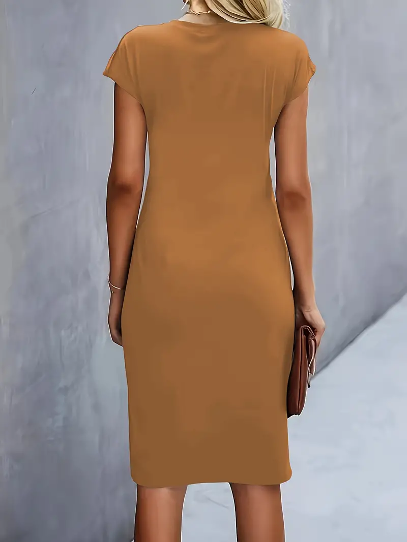 Damenkleid mit Rundhalsausschnitt – Elegantes Sommerkleid für Alltag & Besondere Anlässe - Image 7