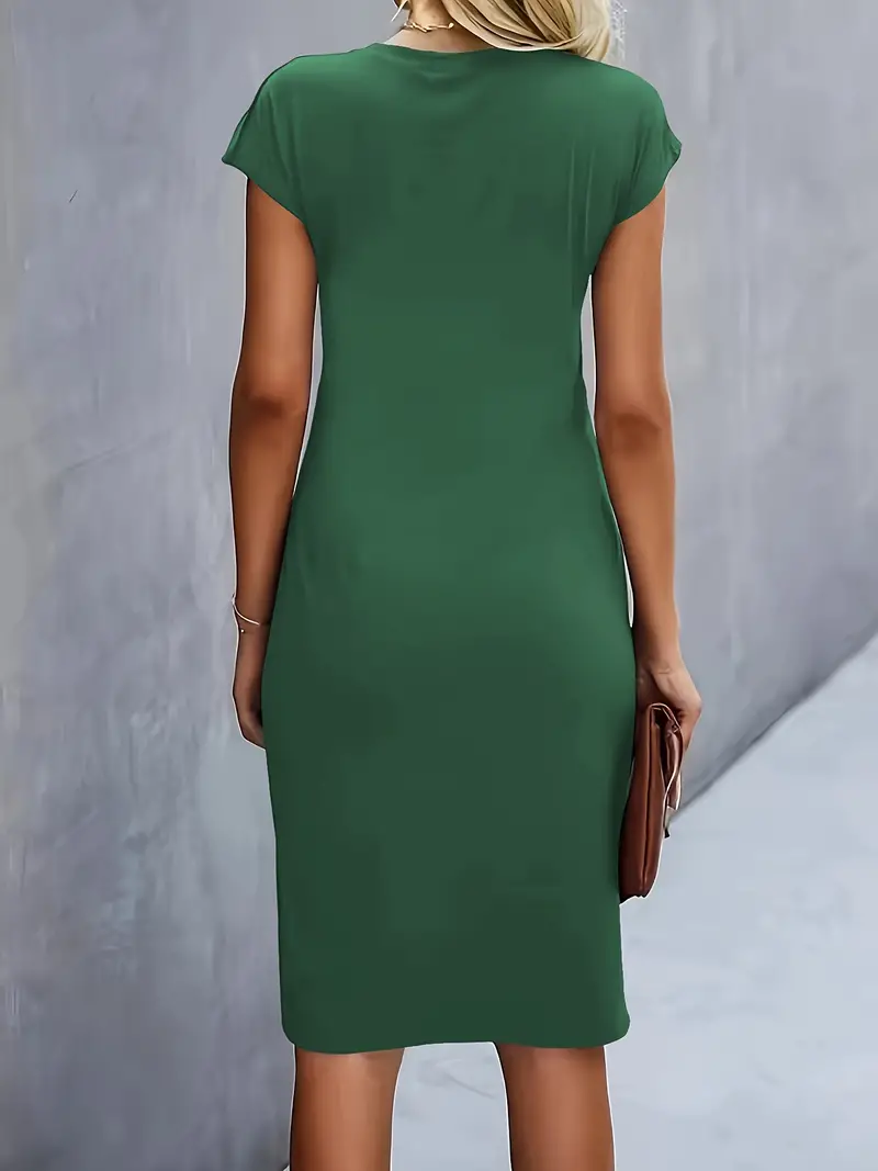 Damenkleid mit Rundhalsausschnitt – Elegantes Sommerkleid für Alltag & Besondere Anlässe - Image 9