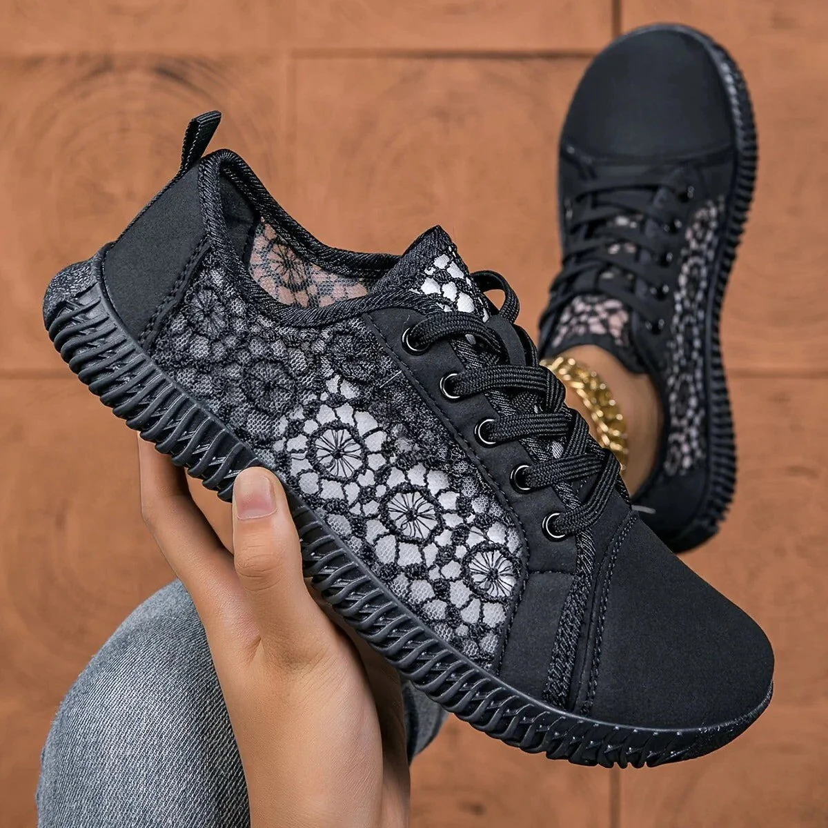 Damskie | Atmungsaktive Slip-On-Mokassins aus Mesh für Damen - Image 5