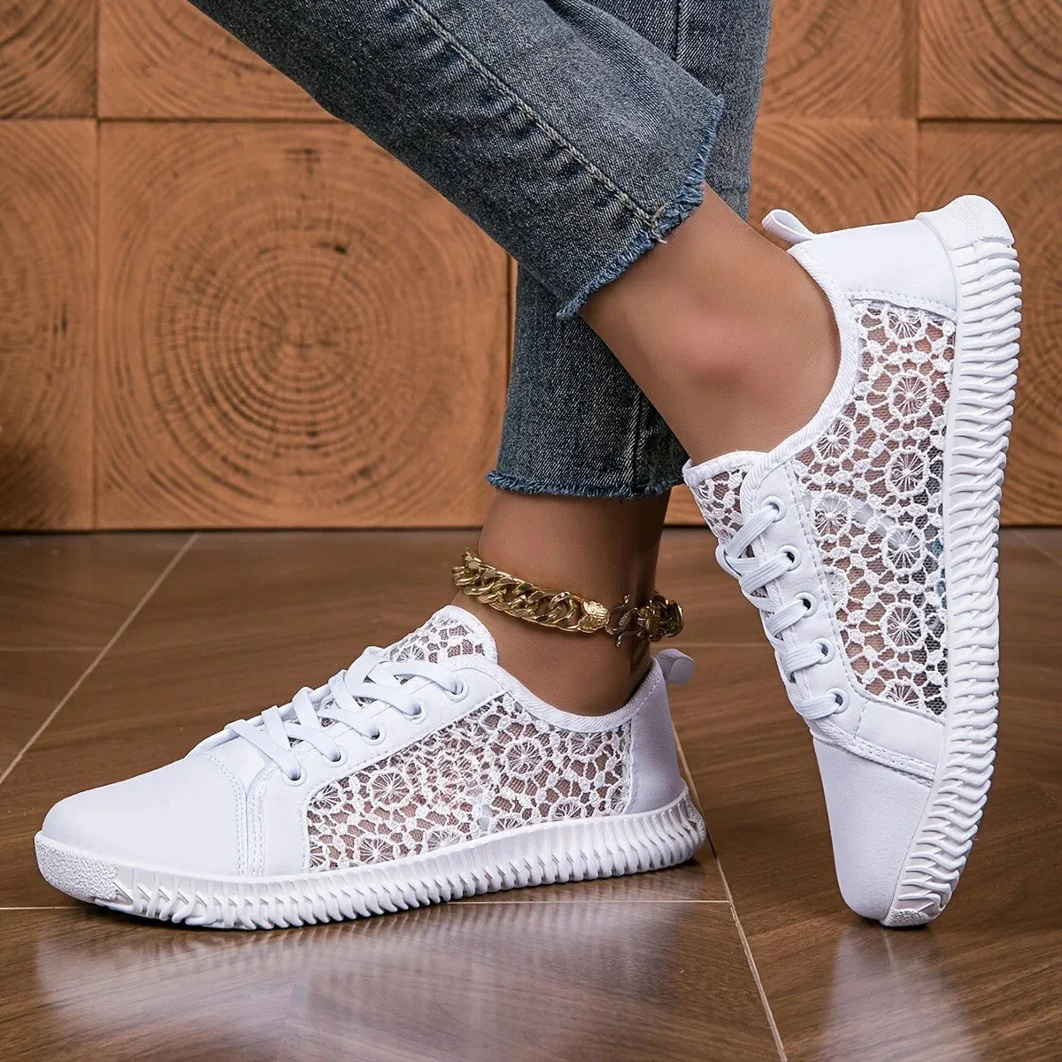 Damskie | Atmungsaktive Slip-On-Mokassins aus Mesh für Damen - Image 7