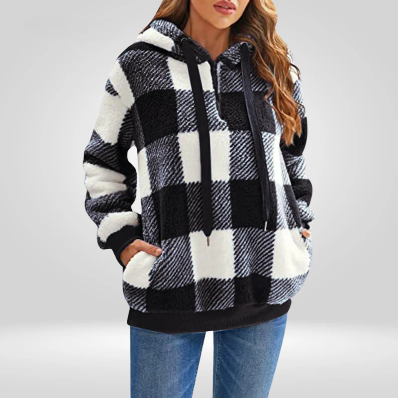 Daniela | Klassischer Hoodie mit halbem Reißverschluss - Image 6