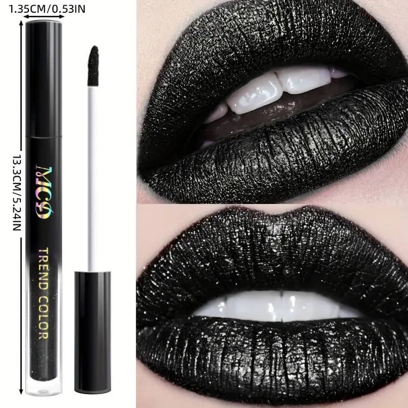 DarkGlam Lipgloss – Schwarzer Glanz-Lipgloss, langanhaltend & nicht klebrig - Image 2