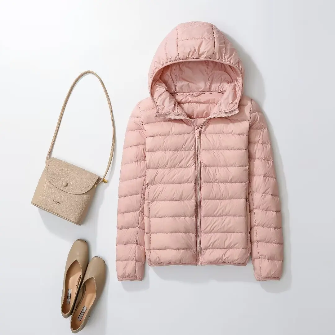 Daunenjacke Damen Leicht Mit Kapuze | Kompakt Und Gefüttert - Image 12