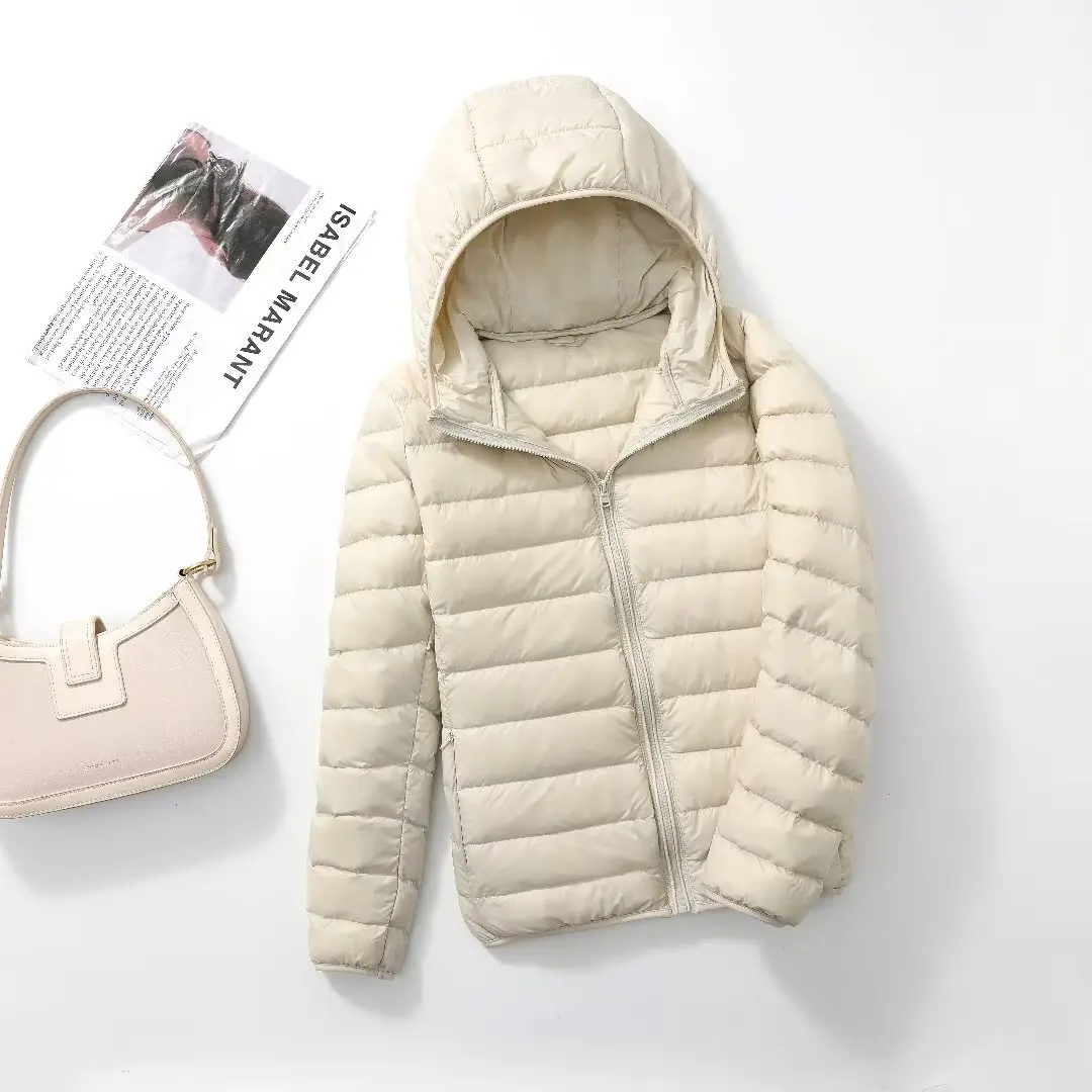Daunenjacke Damen Leicht Mit Kapuze | Kompakt Und Gefüttert - Image 15