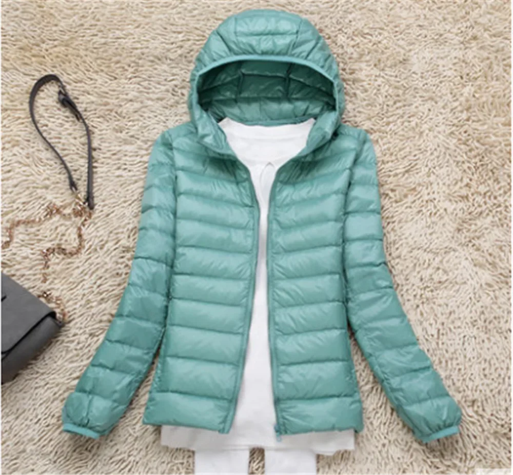 Daunenjacke Damen Leicht Mit Kapuze | Kompakt Und Gefüttert - Image 6