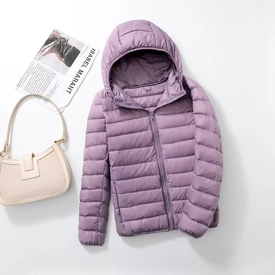 Daunenjacke Damen Leicht Mit Kapuze | Kompakt Und Gefüttert - Image 7