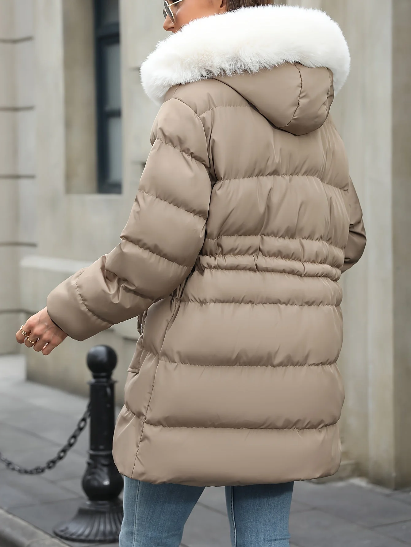 Daunenjacke Damen Mit Kapuze | Gefütterter Winterlook