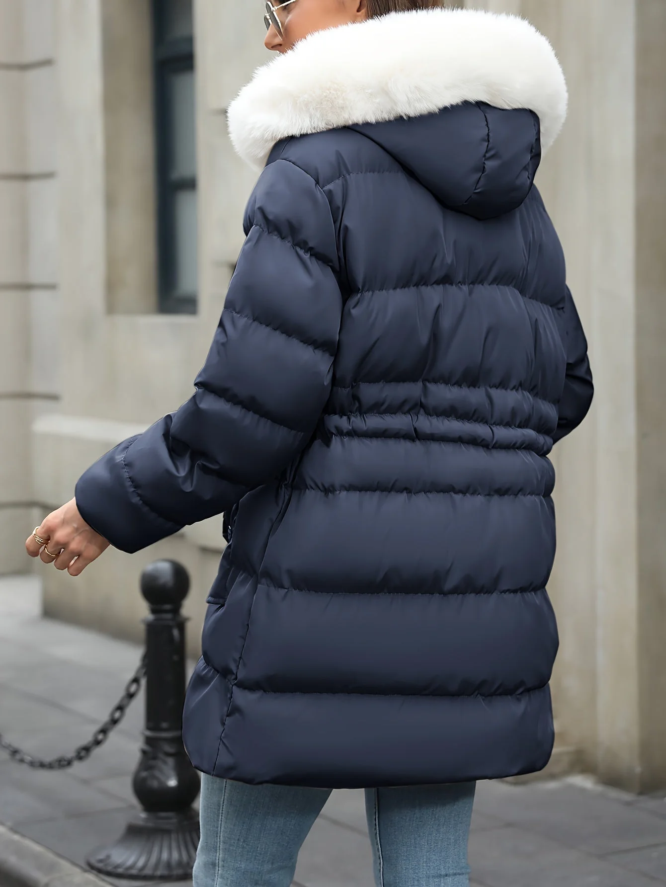 Daunenjacke Damen Mit Kapuze | Gefütterter Winterlook - Image 3