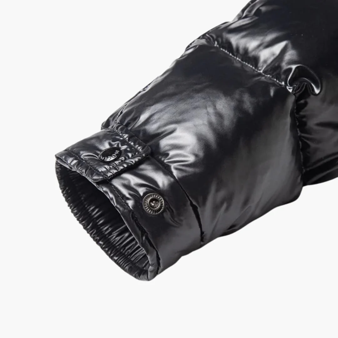 Daunenjacke für Herren mit Kapuze und gestepptem Obermaterial - Image 4