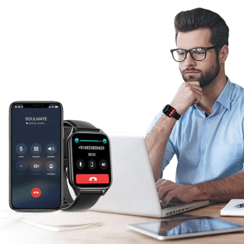 David GlucoTrack Smartwatch – Blutzuckermessgerät mit Pulsmessung, GPS und Fitness-Tracking - Image 4