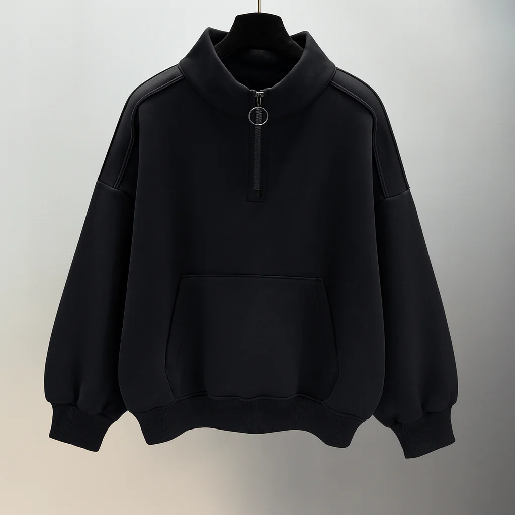 David | Schwarzer Fleece  Freizeitanzug für Herren - Image 2