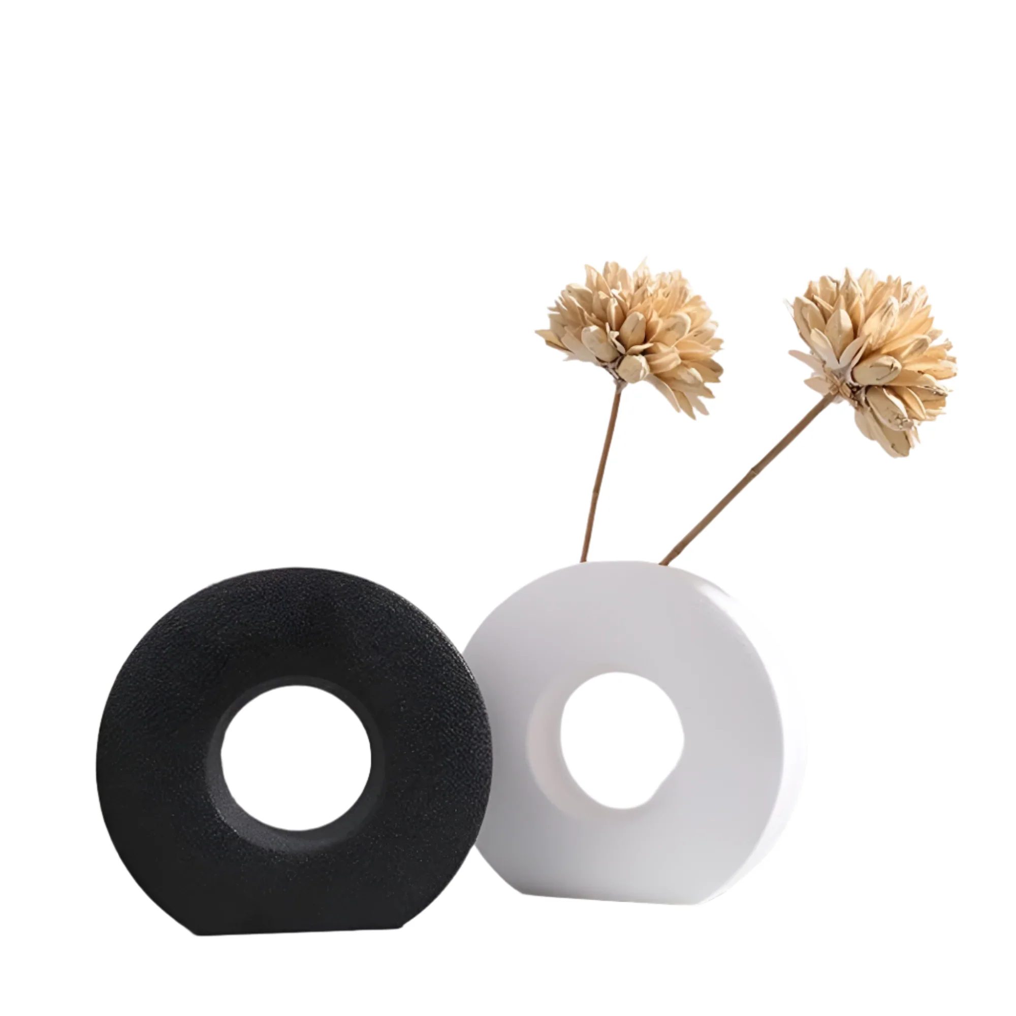 DecoraForm skulptierte Keramische Akzentvase – Moderner Handgefertigter Blickfang - Image 4