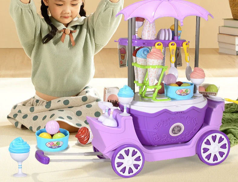 Deluxe Dessertwagen Spielzeug für Kinder – Set mit 69 Teilen für fantasievolles Spielen und imaginative Abenteuer - Image 4