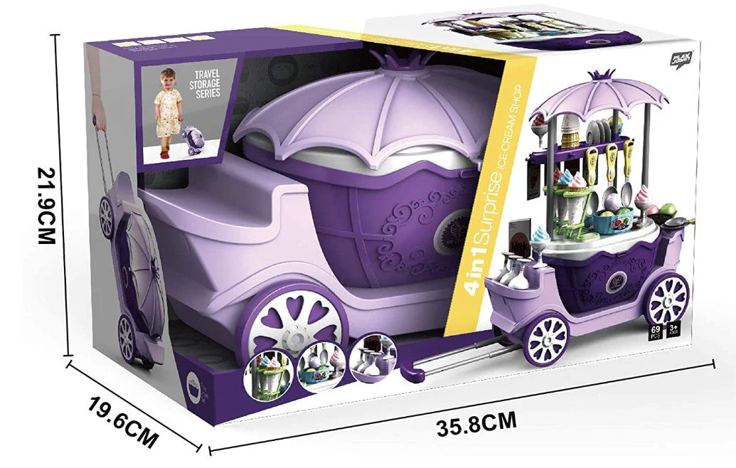 Deluxe Dessertwagen Spielzeug für Kinder – Set mit 69 Teilen für fantasievolles Spielen und imaginative Abenteuer - Image 5