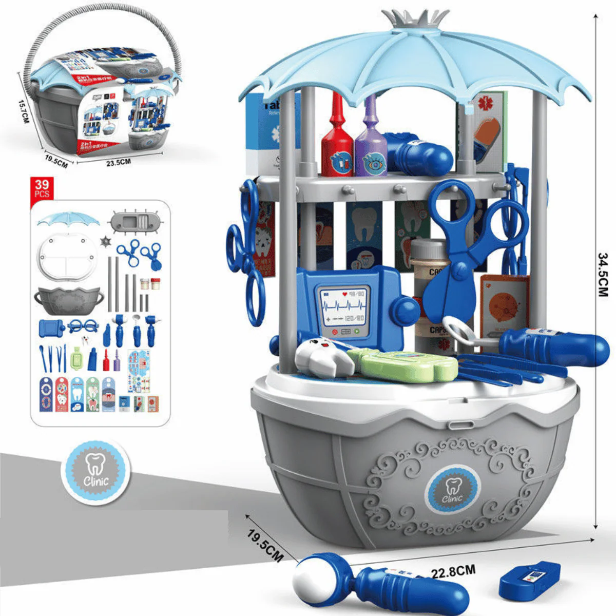Deluxe Dessertwagen Spielzeug für Kinder – Set mit 69 Teilen für fantasievolles Spielen und imaginative Abenteuer - Image 8
