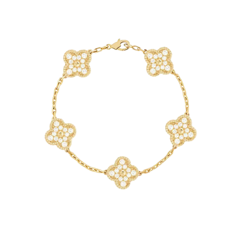 DELUXE KLEEBLATT ARMBAND | GOLD