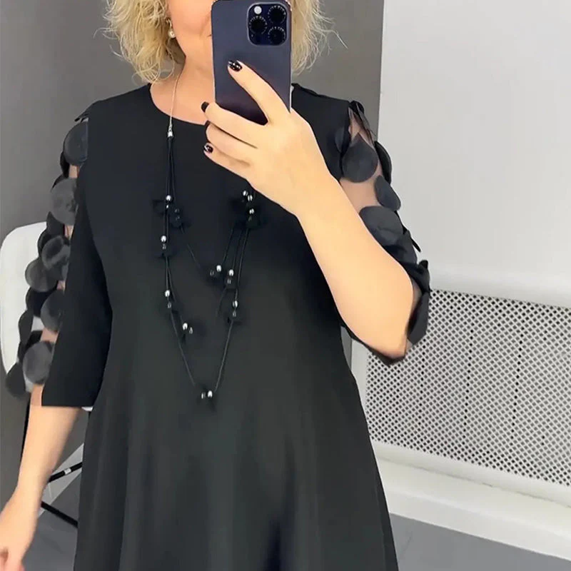 Demi | Ausgestelltes Midikleid mit Punktedekor - Image 3